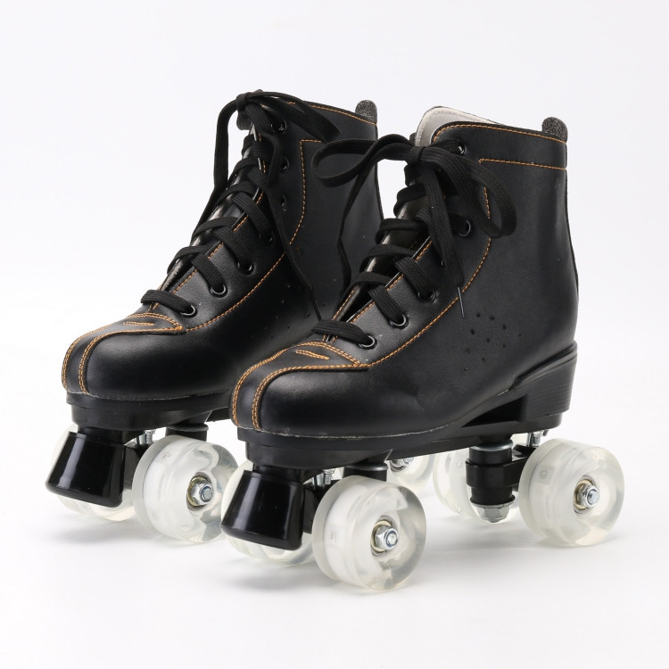 Adult double row roller skates, adult men and women double row roller skates, four-wheel flash wholesale - 副本 - 副本 - 副本