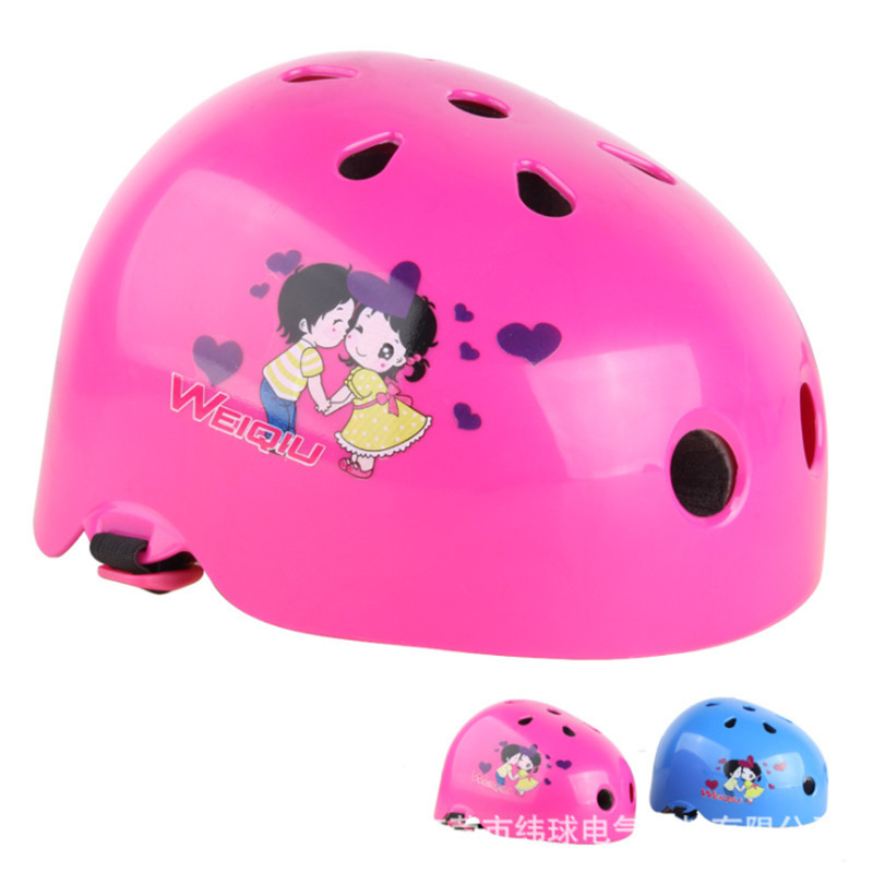 Children's roller skating riding plum blossom helmet skating protective gear helmet