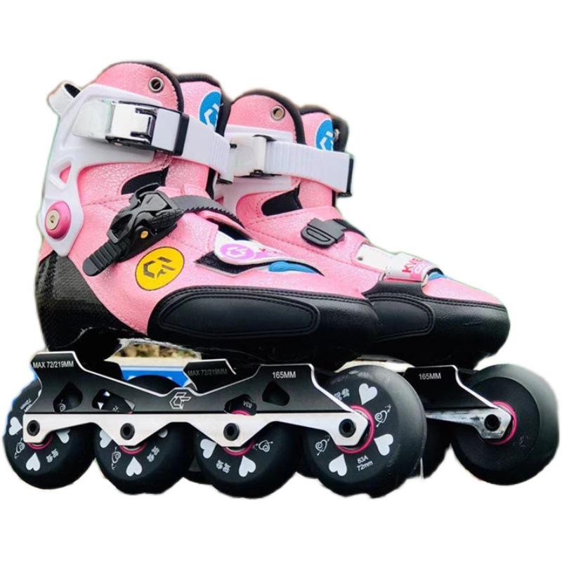 CF Little Dingdang Carbon Fiber Flat Flower Shoes Children's Skating Shoes Training Fancy Shoes