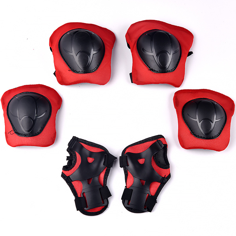 6 pieces of child protective gear for children's roller skating and ice skating shoes