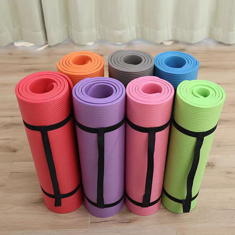 Thickened yoga mat floor mat fitness home enlarged shock absorber pad