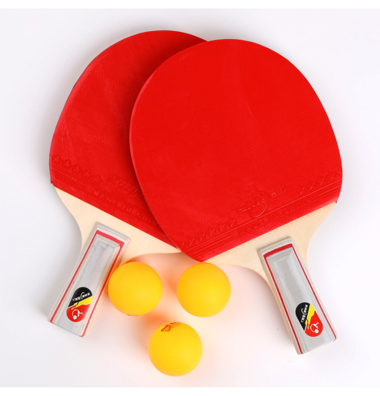 Two sets of table tennis rackets for beginner students adult training competitions table tennis rackets