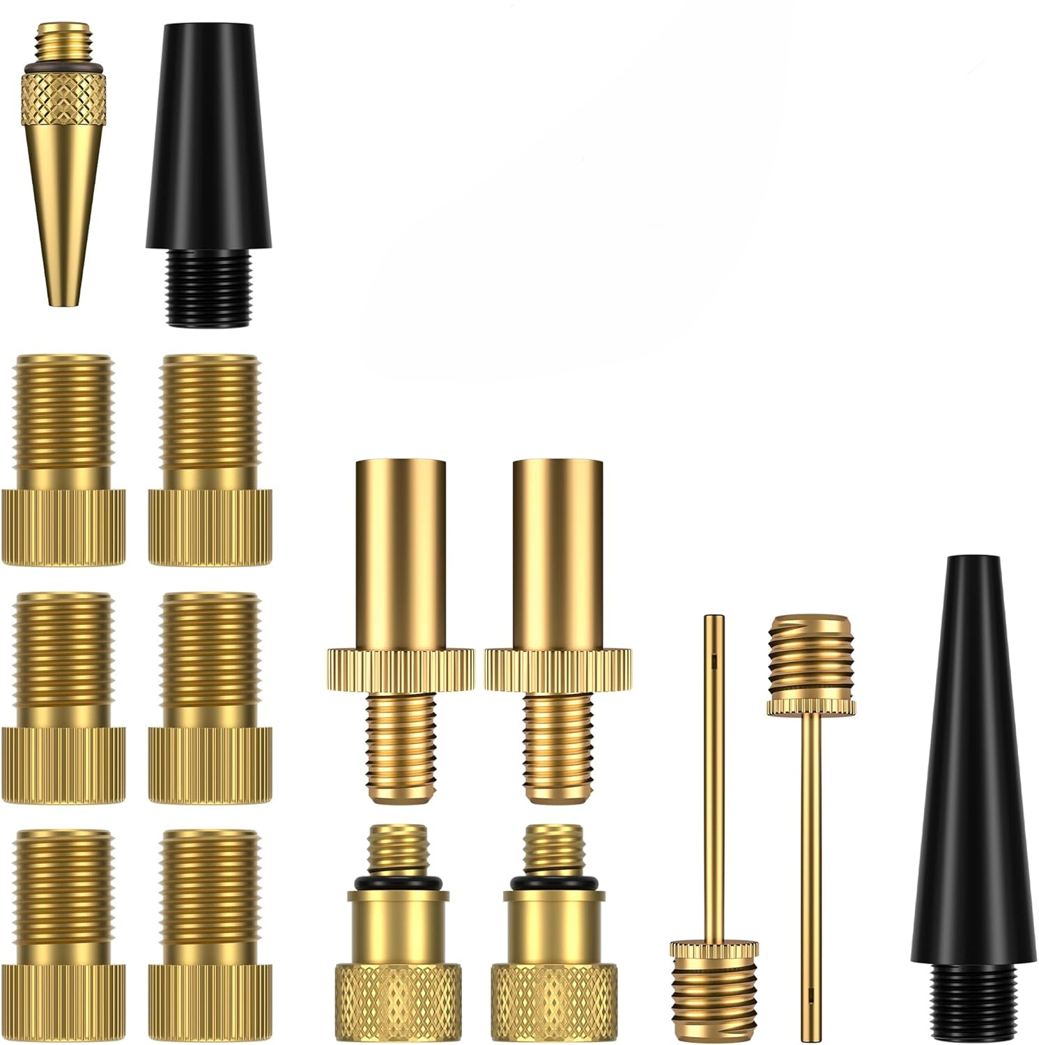 15 bicycle valve adapters SV AV DV, bicycle inflation