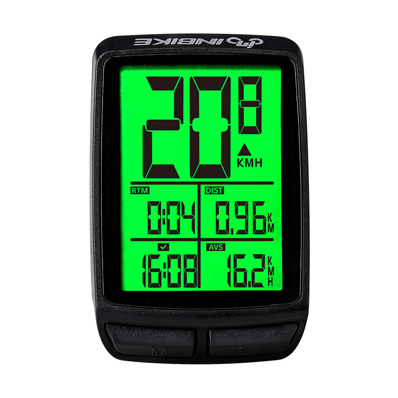 INBIKE Bicycle Code Table Riding Wireless English Mountain Bike Speedometer Odometer