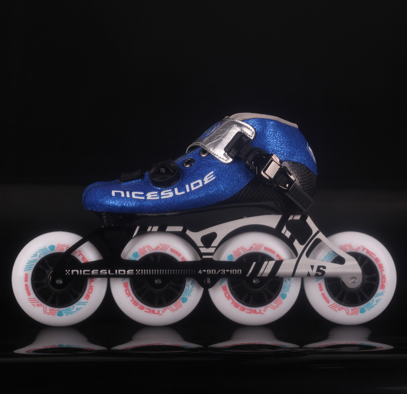 Naisi Carbon Fiber Speed Skating Shoes Professional Racing NS Roller Skating Shoes