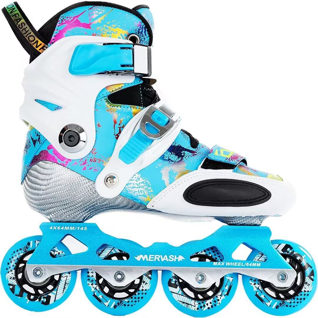 Carbon fiber flat shoes for children's roller skating classes professional roller skating shoes