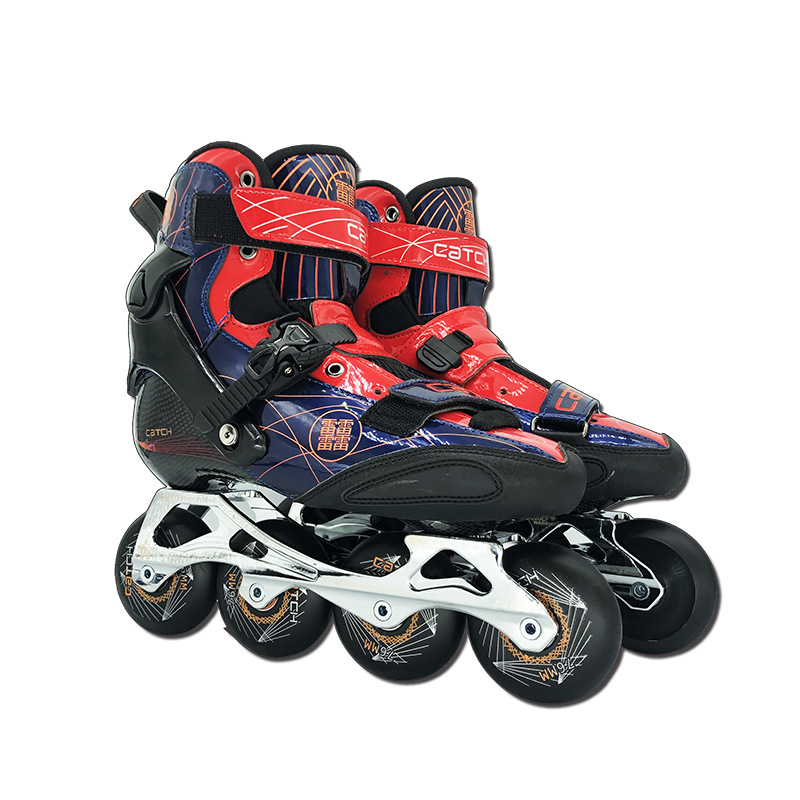 Carbon fiber flat flower roller skates for adults