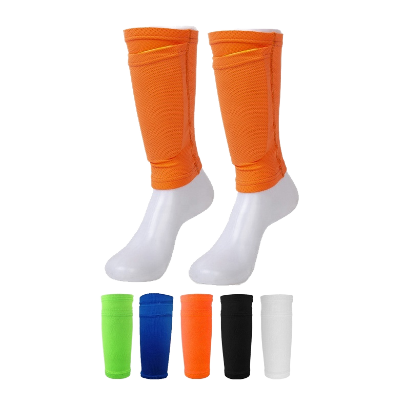 Breathable football double-layer Shinguards ankle socks children's colored