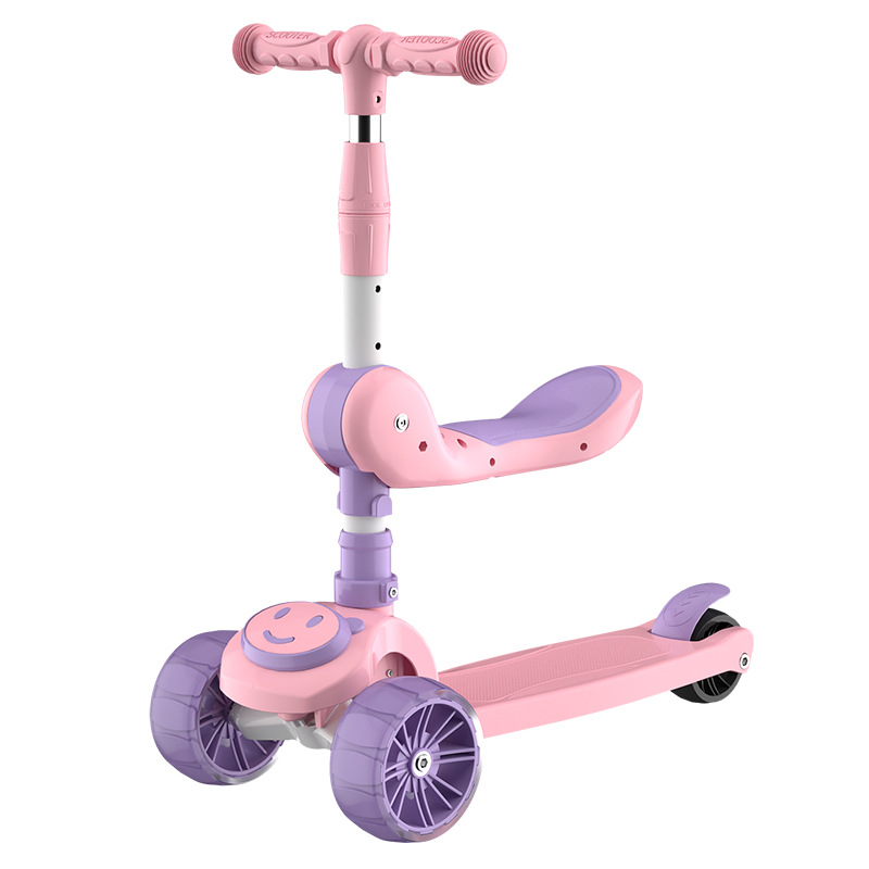 3 in 1 foldable kids kick child toy balance bike scooter