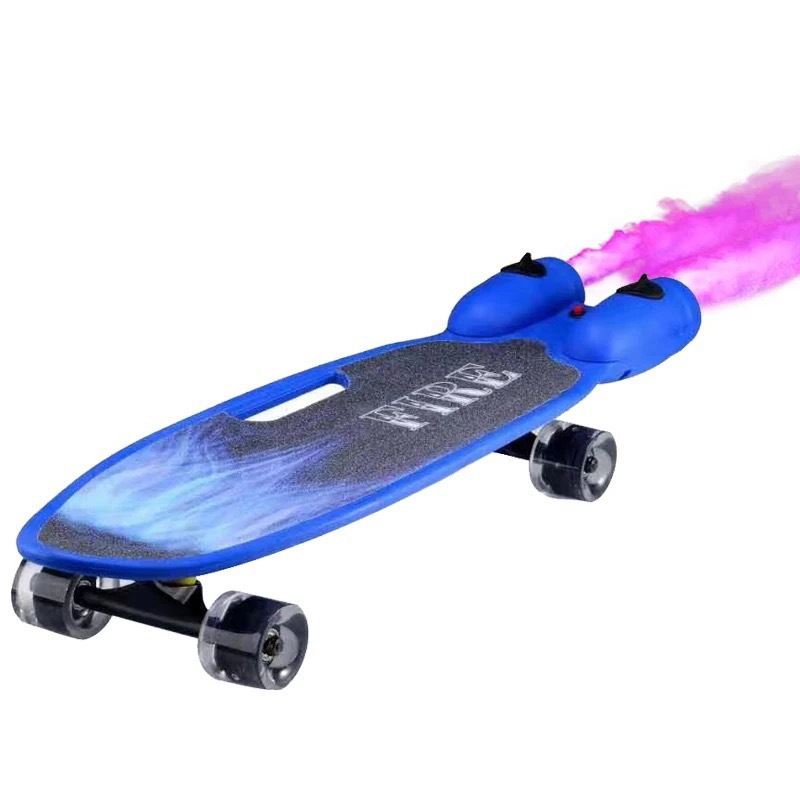 Children's four-wheel spray fire kids scooters